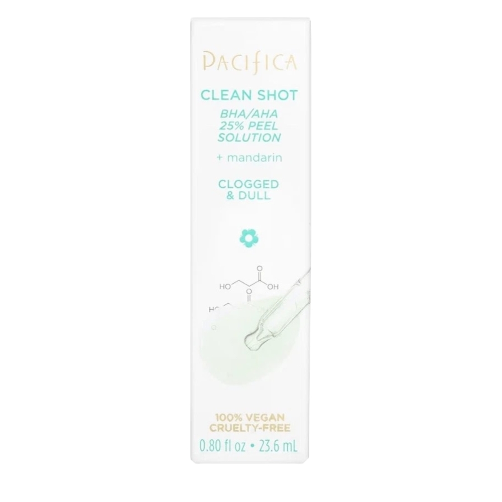 NIB Pacifica Clean Shot BHA/AHA Peel Solution Mandarin Vegan 23.6mL